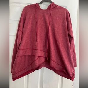 Maroon long sleeve criss cross shirt!